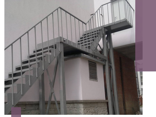 Монтаж пожарных лестниц под ключ в Рославле с гарантией качества