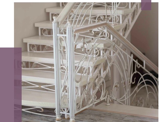 Изготовление кованых лестниц на заказ в Рославле от 87346 руб. | ПРОЛЁТ-Рлв