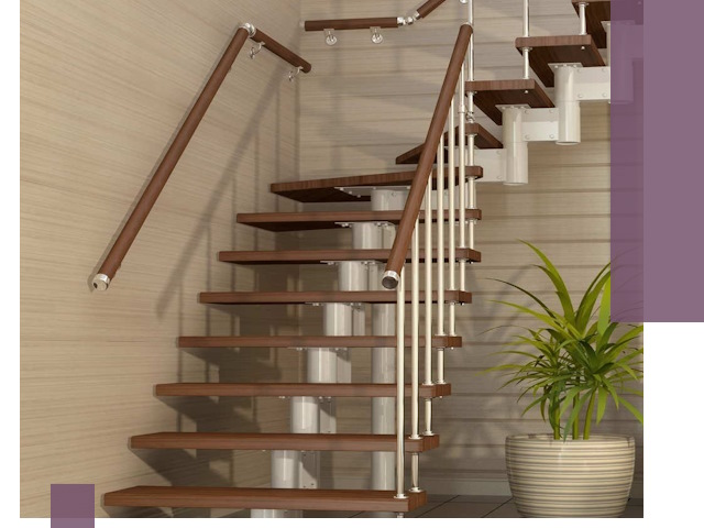 Изготовление модульных лестниц под ключ в Рославле