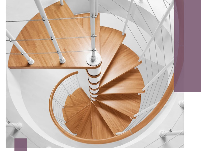 Изготовление винтовых лестниц под ключ в Рославле