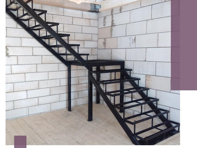 Лестницы на металлокаркасе под ключ в Рославле — изготовление и монтаж