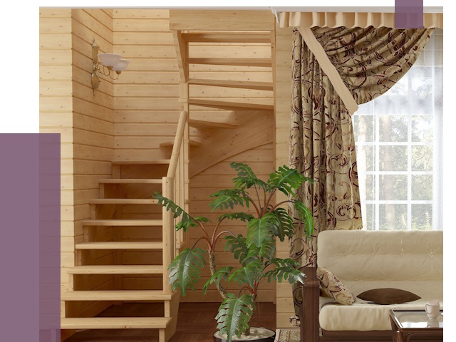 Лестницы для дачи в Рославле от 76299 руб.  | ПРОЛЁТ-Рлв