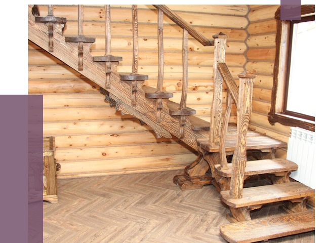 Лестницы в баню в Рославле от 19216 руб. — изготовление | ПРОЛЁТ-Рлв