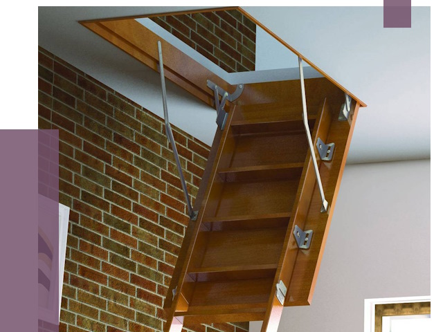 Установка чердачной лестницы в Рославле от 7861 руб. | ПРОЛЁТ-Рлв