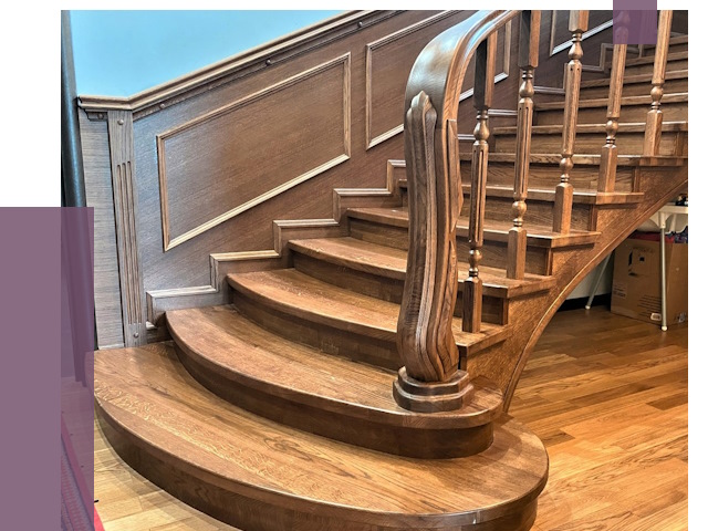 Дубовые лестницы под ключ в Рославле от 177261 руб. — ПРОЛЁТ-Рлв