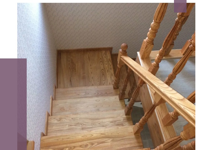 Сосновые лестницы в Рославле под ключ от 8118 руб.  | ПРОЛЁТ-Рлв