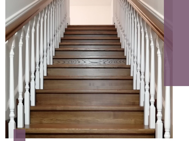 Лестницы из ясеня на заказ в Рославле — изготовление и монтаж