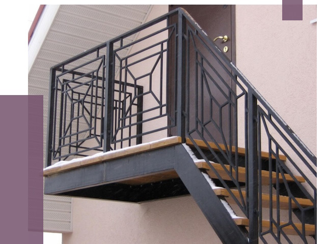 Металлические перила в Рославле от 4316 руб.  | ПРОЛЁТ-Рлв