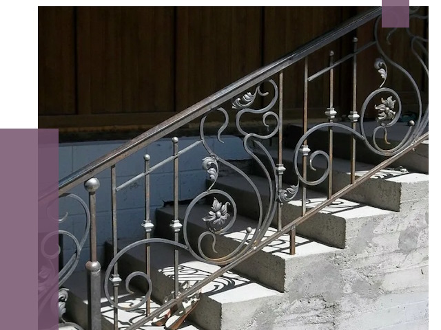 Кованые перила в Рославле от 8735 руб. под ключ — качество от ПРОЛЁТ-Рлв