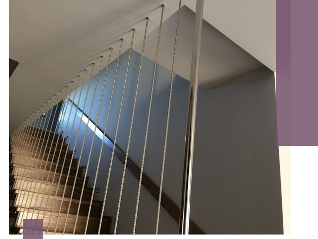 Тросовые перила под ключ в Рославле — производство и монтаж