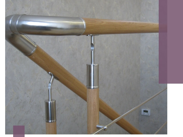 Комбинированные перила на заказ в Рославле — монтаж и производство