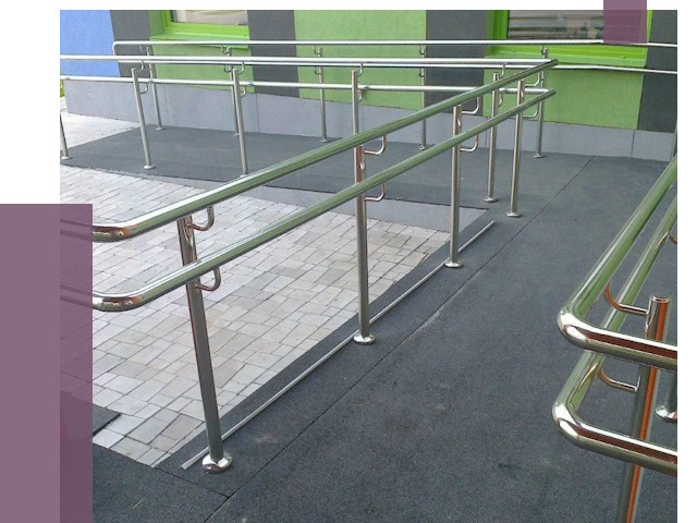 Ограждения пандусов в Рославле от 4367 руб. монтаж | ПРОЛЁТ-Рлв