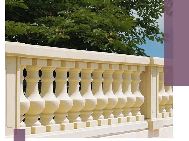 Установка балюстрады в Рославле: изготовление и монтаж под ключ