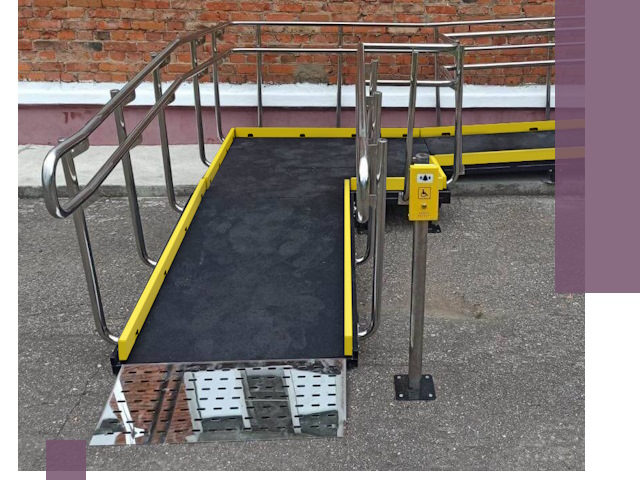 Изготовление наклонных пандусов для инвалидов в Рославле