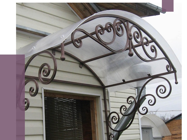 Изготовление козырьков в Рославле от 7399 руб. — заказать | ПРОЛЁТ-Рлв