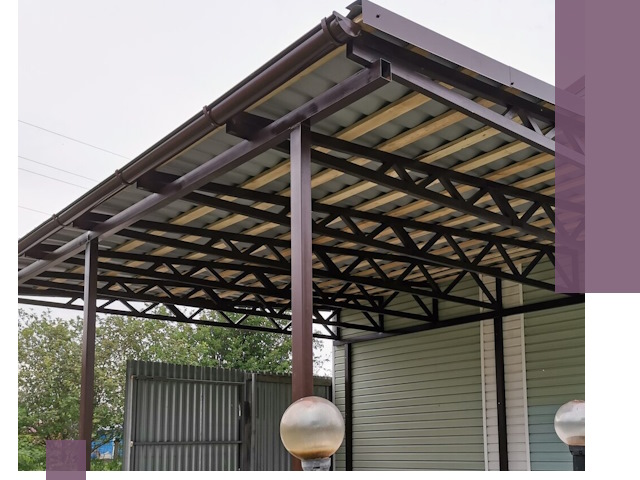 Навесы под ключ в Рославле: изготовление, монтаж и гарантия