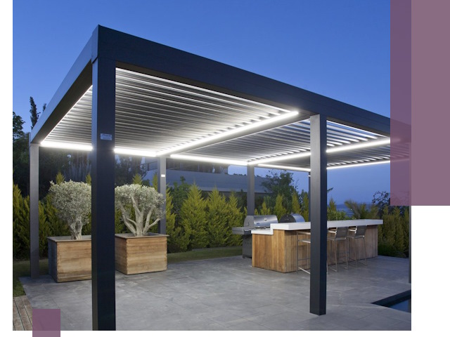 Навесы отдельно стоящие под ключ в Рославле из металла и поликарбоната