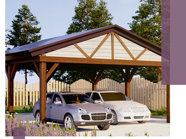 Навесы для автомобиля в Рославле — изготовление и монтаж