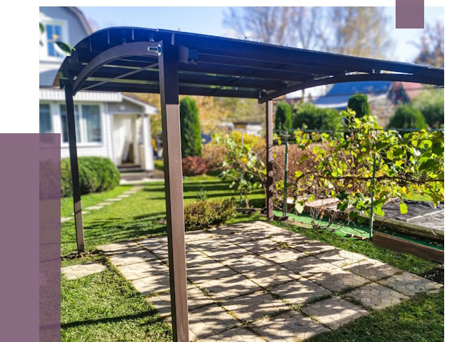 Навесы для дачи в Рославле от 12794 руб. под ключ — ПРОЛЁТ-Рлв