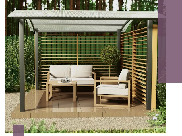 Навесы для дачи в Рославле: изготовление, монтаж и демонтаж