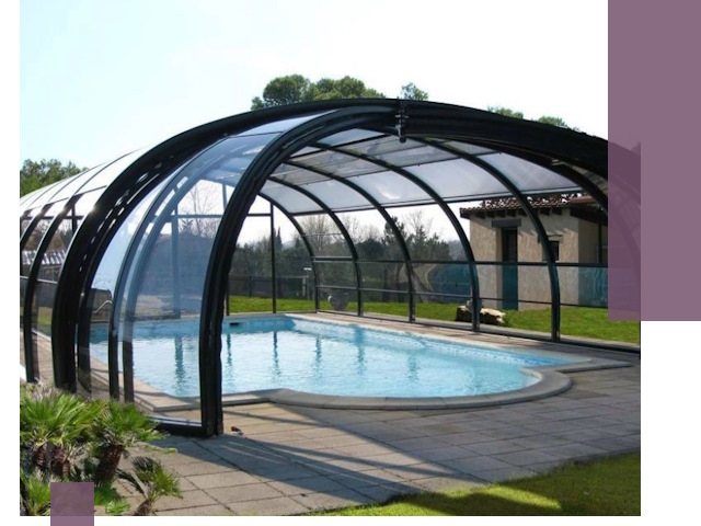 Навесы для бассейна в Рославле: изготовление и монтаж под ключ