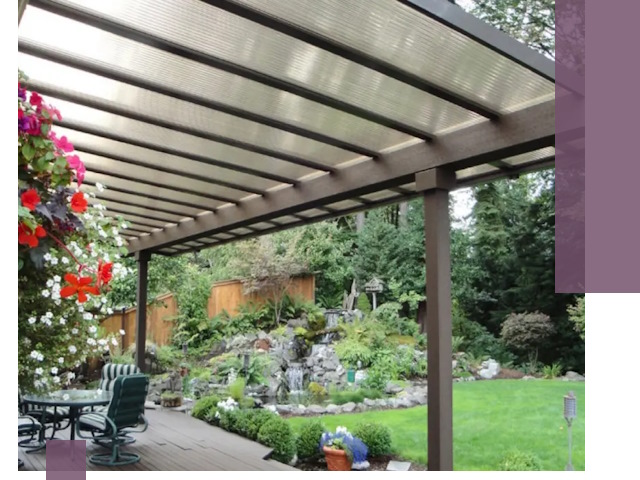 Навесы из поликарбоната под ключ в Рославле быстро и надёжно