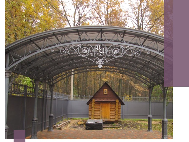 Кованые навесы премиум-класса под заказ в Рославле