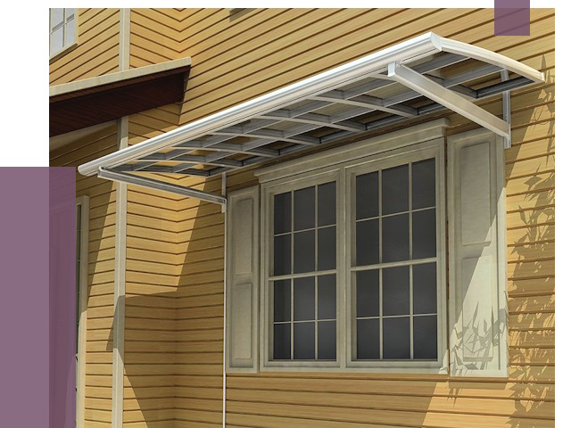 Козырьки над окнами в Рославле от 7656 руб. — монтаж, покупки | ПРОЛЁТ-Рлв