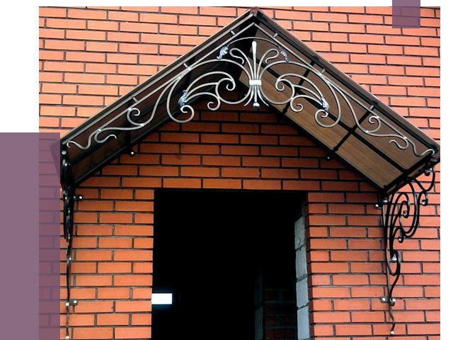 Металлические козырьки в Рославле от 10738 руб. 