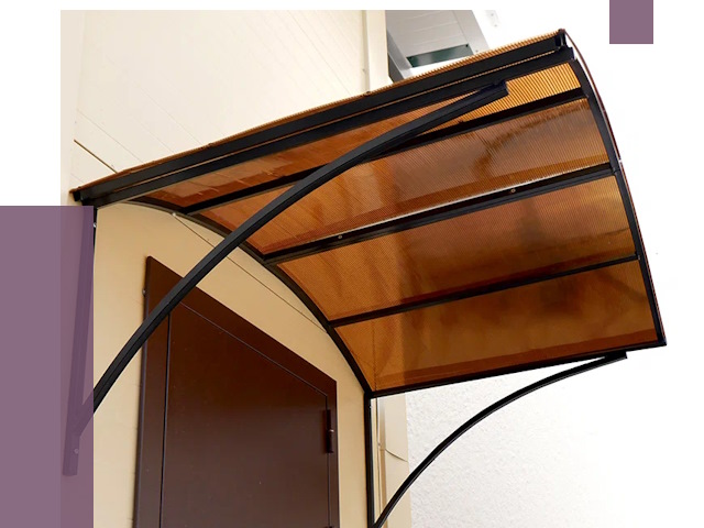 Недорогие козырьки в Рославле от 7625 руб.  | ПРОЛЁТ-Рлв