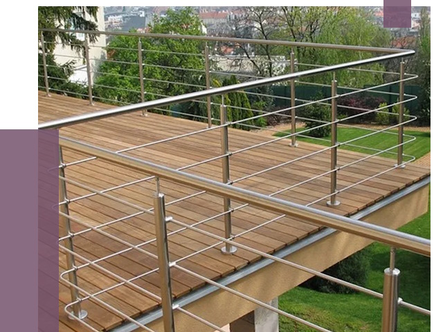 Алюминиевые парапеты в Рославле под ключ от 7810 руб. 