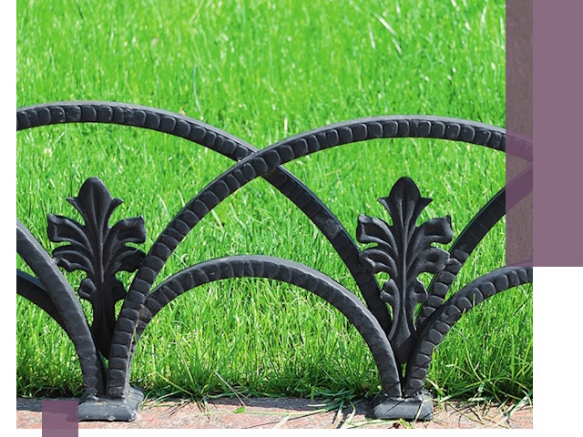 Декоративные металлические бордюры под ключ в Рославле