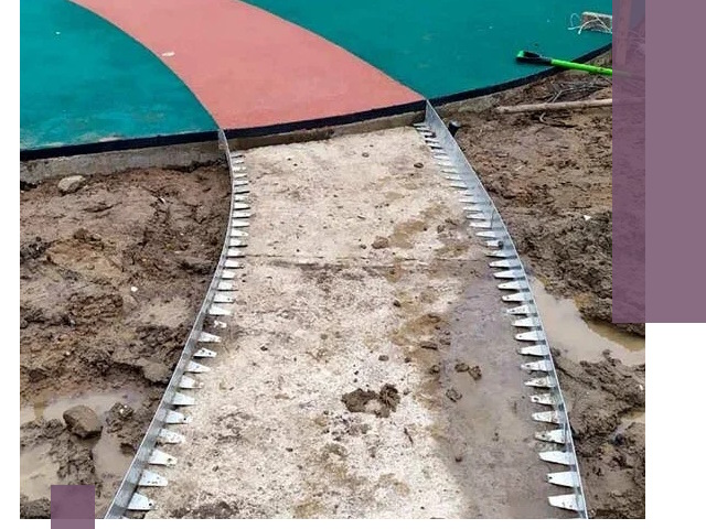 Металлические бордюры для дорожек в Рославле — монтаж и изготовление