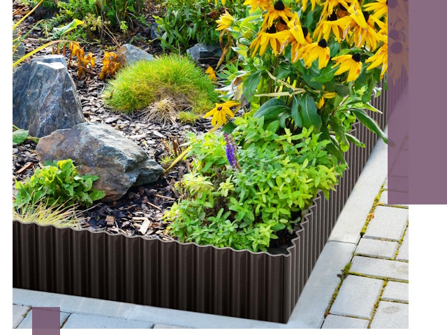 Металлические бордюры для клумб в Рославле — производство и монтаж