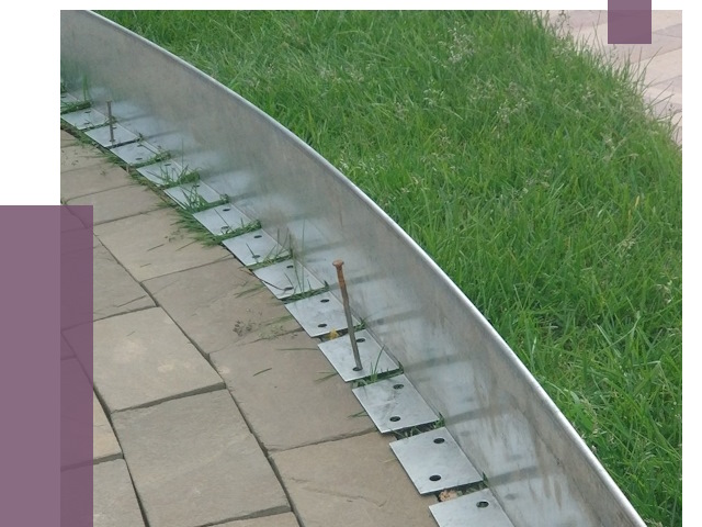 Металлические бордюры для тротуаров в Рославле от 8735 руб.