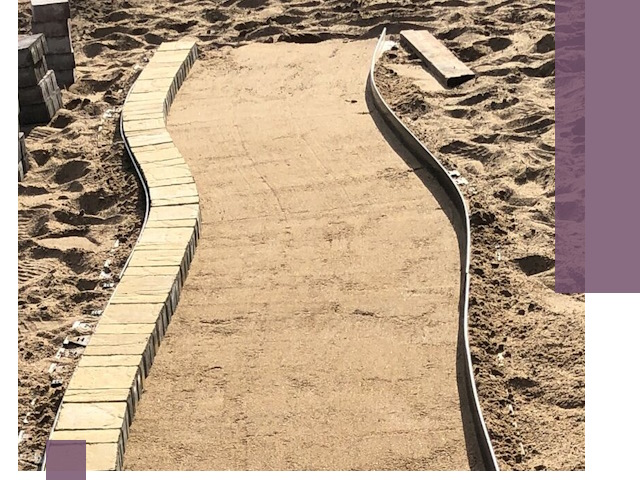 Металлические бордюры для тротуаров в Рославле — прочные и долговечные