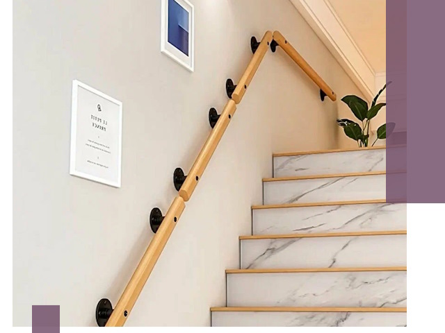 Поручни металлические и деревянные под ключ в Рославле